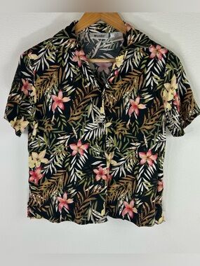 Vtg Units Women’s Retro Casual Hawaiian Blouse Size S